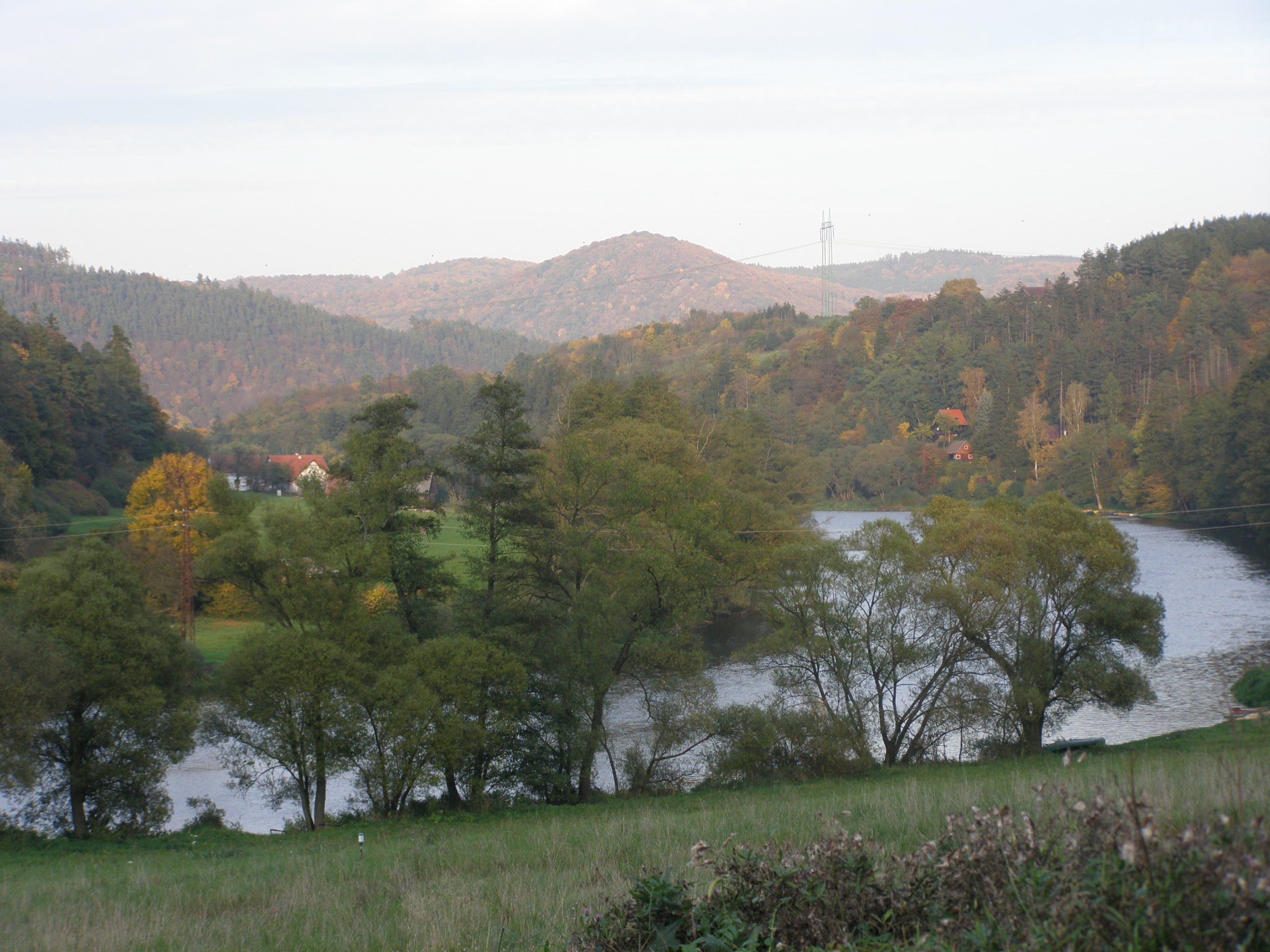 Berounka od Čilé VI - západ slunce 